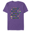 Men's Crayola Animal Print Crayon Label T-Shirt