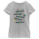 Girl's Crayola Animal Print Crayon Label T-Shirt