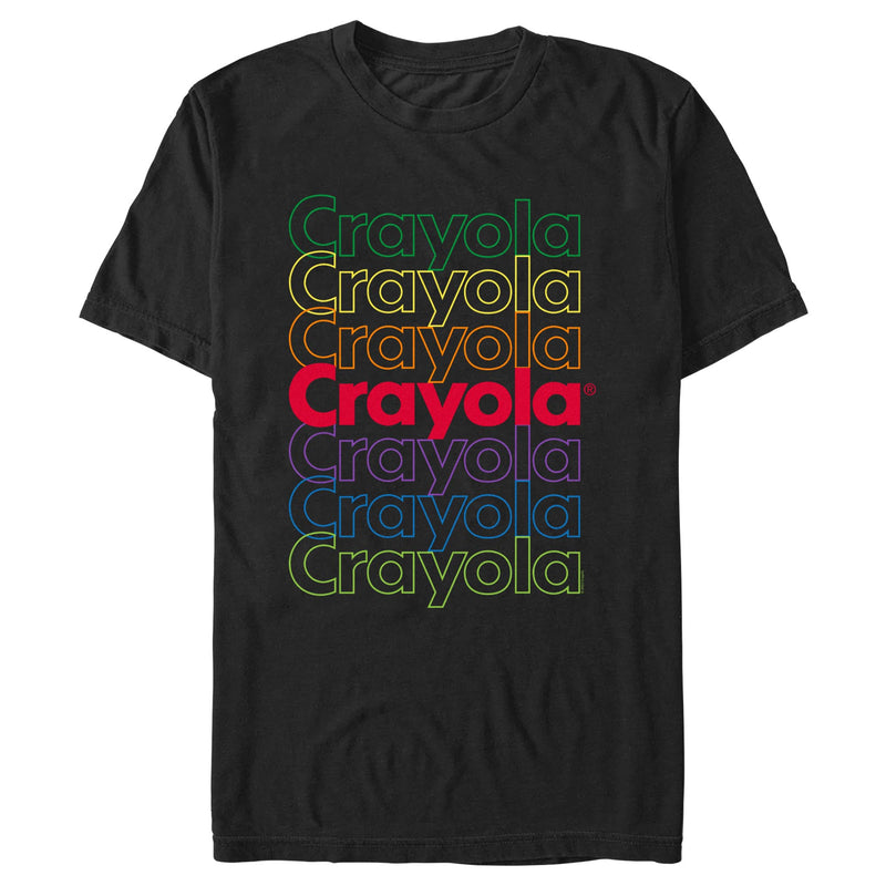 Men's Crayola Rainbow Colors Logo T-Shirt