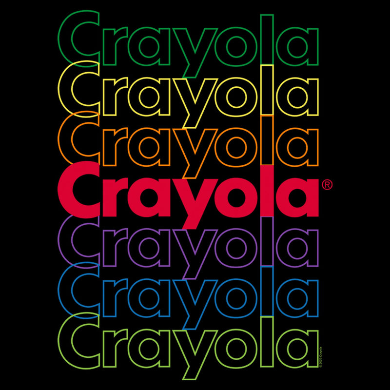 Junior's Crayola Rainbow Colors Logo T-Shirt