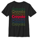 Boy's Crayola Rainbow Colors Logo T-Shirt