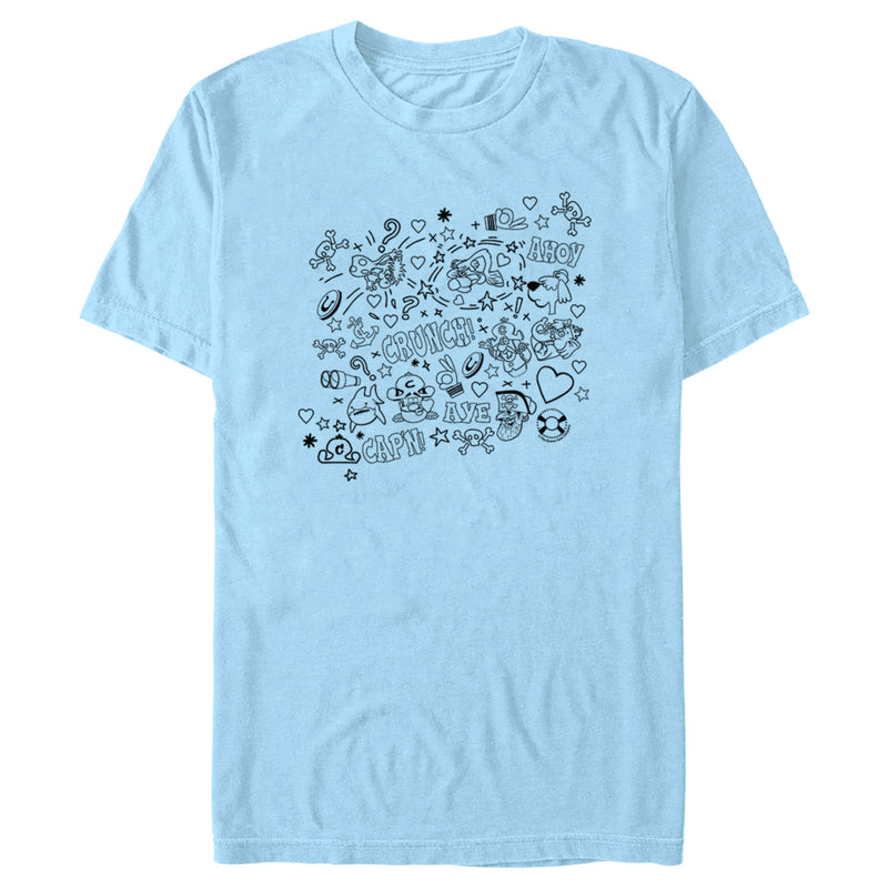 Men's Cap'n Crunch Doodle Icons T-Shirt