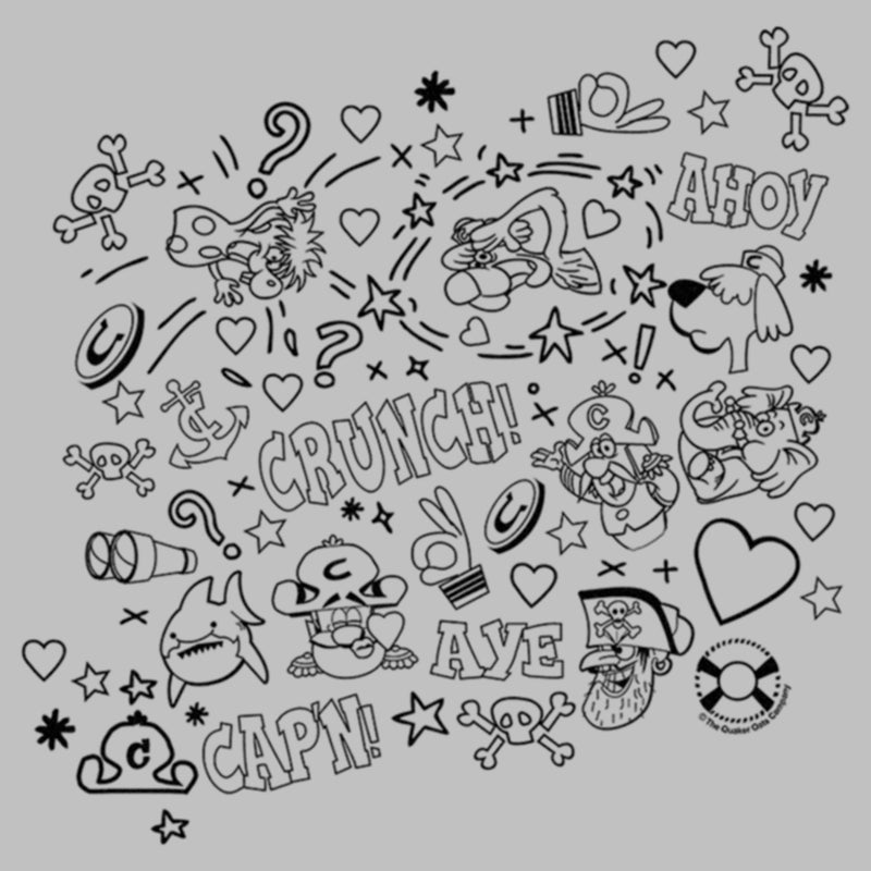 Women's Cap'n Crunch Doodle Icons T-Shirt