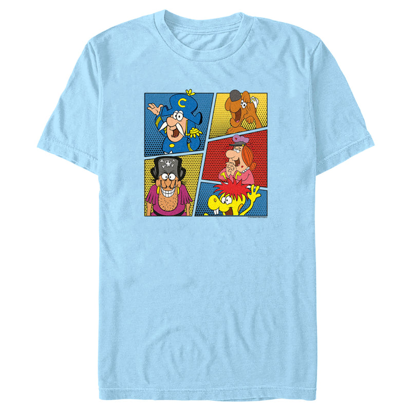 Men's Cap'n Crunch Character Panels T-Shirt