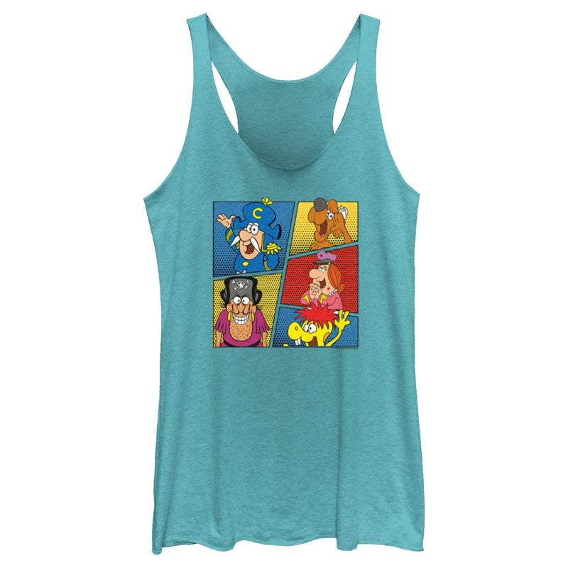 Women's Cap'n Crunch Character Panels Racerback Tank Top