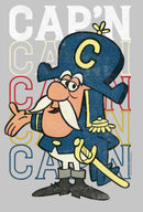 Junior's Cap'n Crunch Distressed Stacked Logo T-Shirt