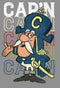 Women's Cap'n Crunch Distressed Stacked Logo Racerback Tank Top