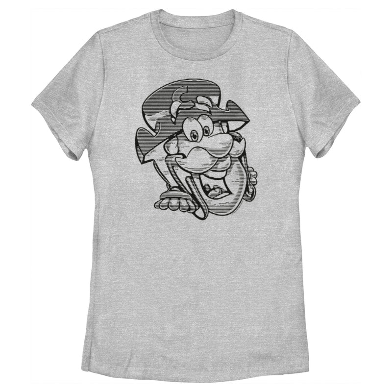 Women's Cap'n Crunch Black and White Sketch T-Shirt