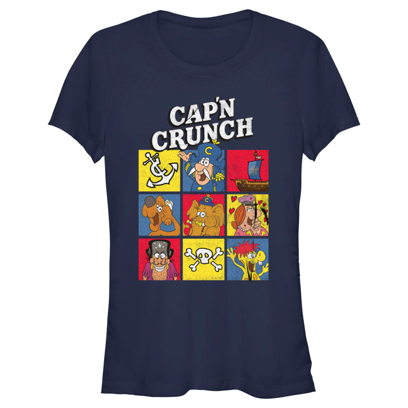 Junior's Cap'n Crunch Crew Squares T-Shirt