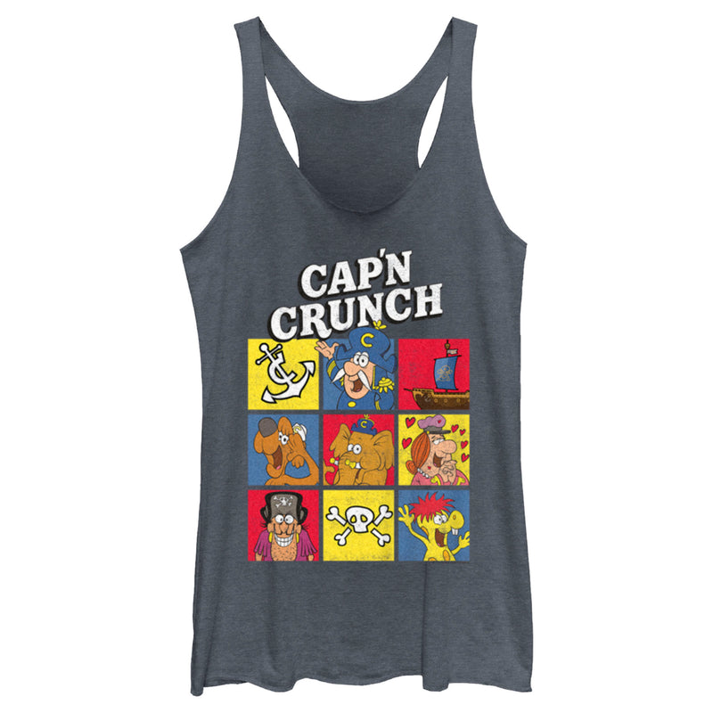 Women's Cap'n Crunch Crew Squares Racerback Tank Top