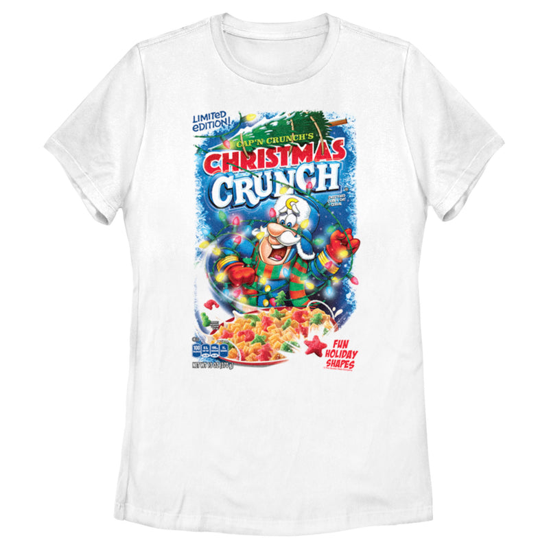 Women's Cap'n Crunch Christmas Crunch Packaging T-Shirt