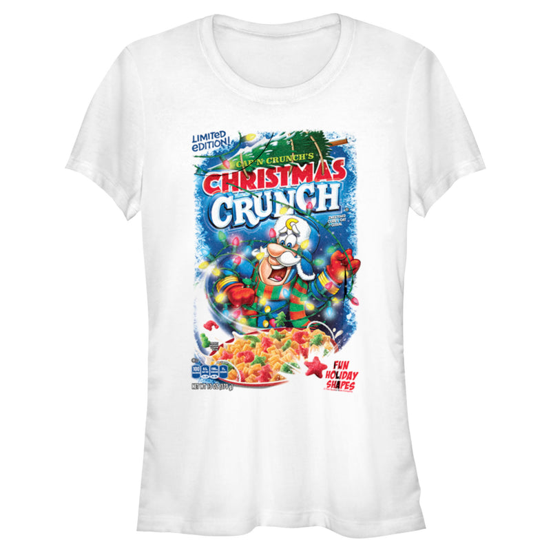 Junior's Cap'n Crunch Christmas Crunch Packaging T-Shirt