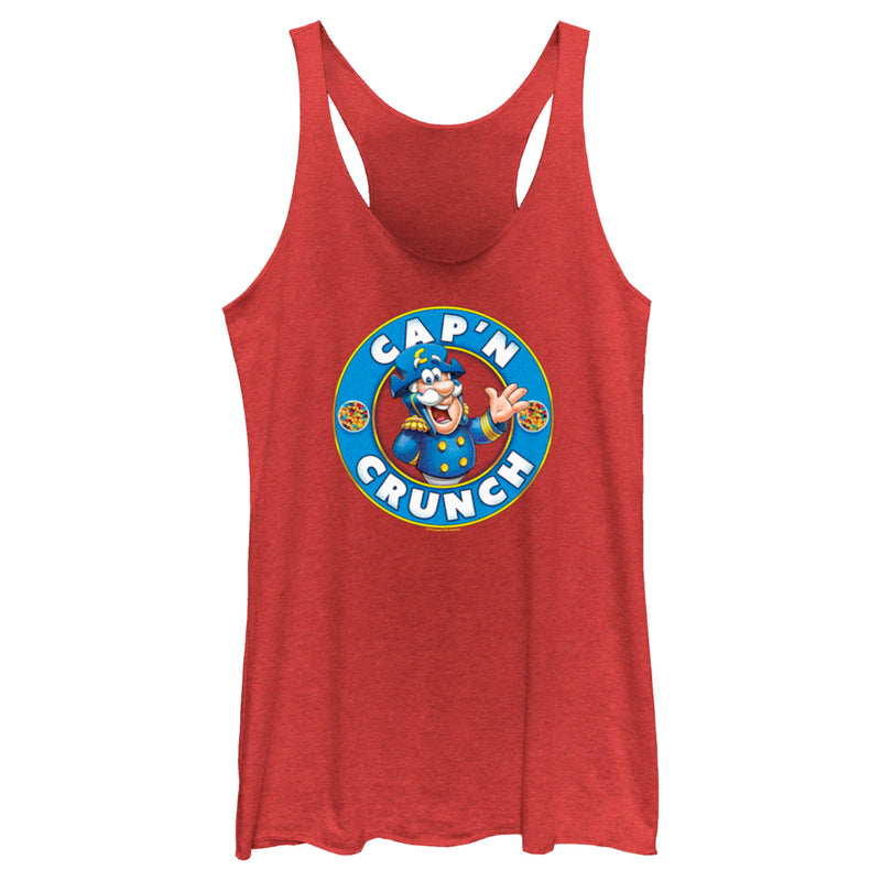 Women's Cap'n Crunch Circle Logo Racerback Tank Top