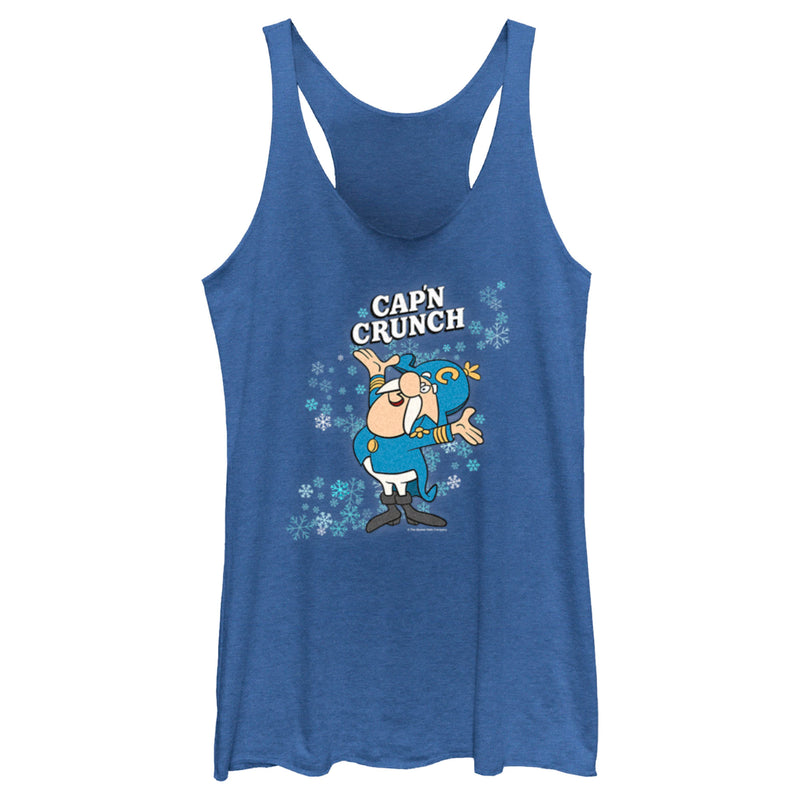 Women's Cap'n Crunch Retro Snowflakes Racerback Tank Top