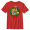 Boy's Cap'n Crunch Christmas Crew Wreath T-Shirt