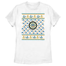 Women's Cap'n Crunch Blue and Gold Sweater Print T-Shirt