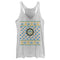 Women's Cap'n Crunch Blue and Gold Sweater Print Racerback Tank Top