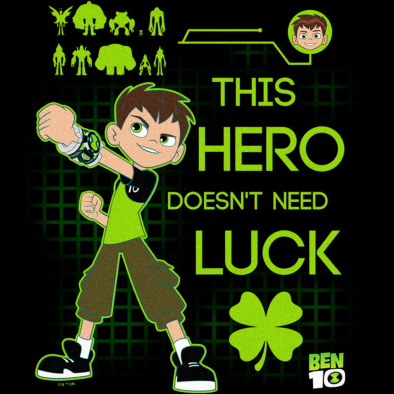 Junior's Ben 10 Doesn't Need Luck T-Shirt