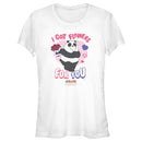 Junior's We Bare Bears Valentine's Day Panda I Got Flowers For You T-Shirt