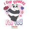 Boy's We Bare Bears Valentine's Day Panda I Got Flowers For You T-Shirt