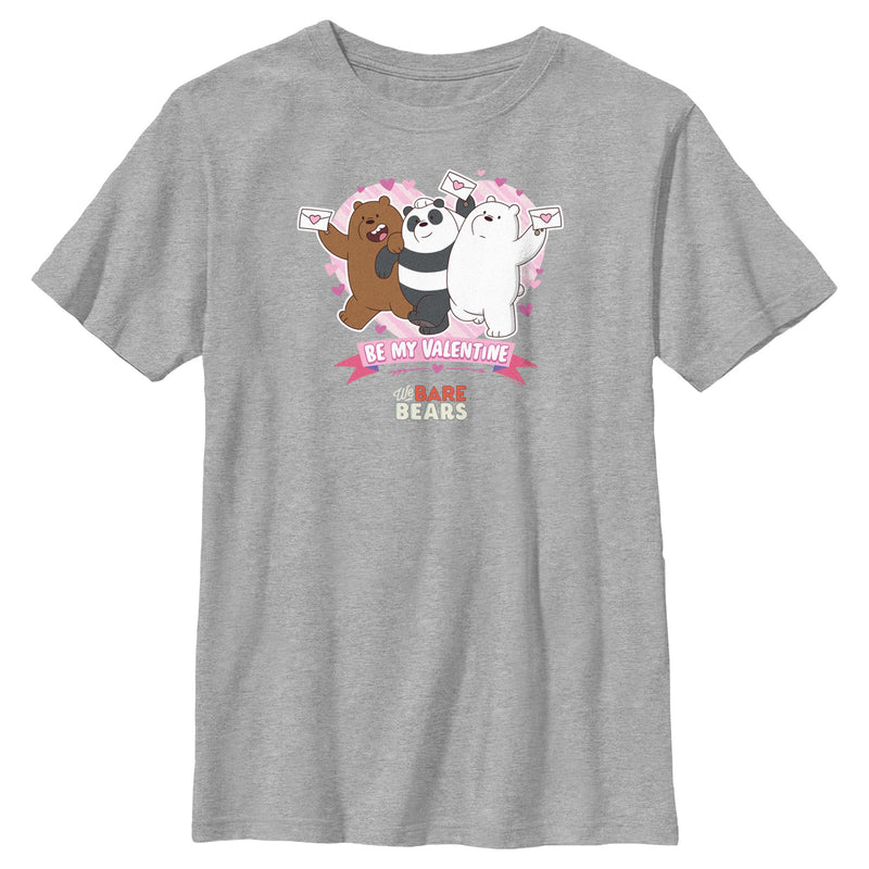 Boy's We Bare Bears Be My Valentine T-Shirt