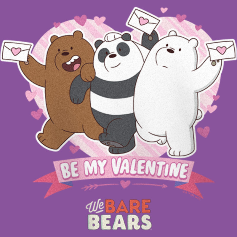 Girl's We Bare Bears Be My Valentine T-Shirt