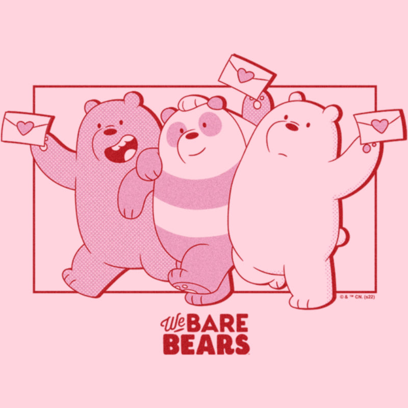 Junior's We Bare Bears Valentine's Day Letters T-Shirt