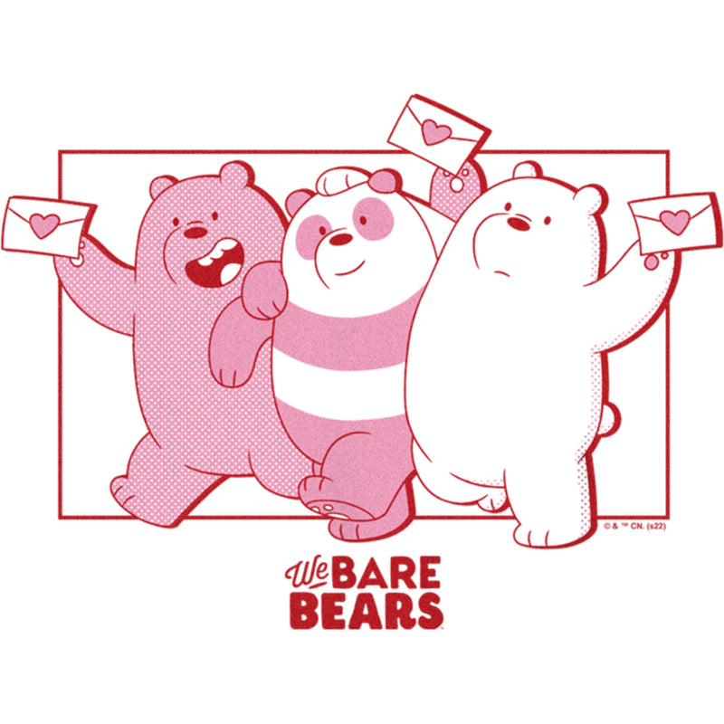 Boy's We Bare Bears Valentine's Day Letters T-Shirt