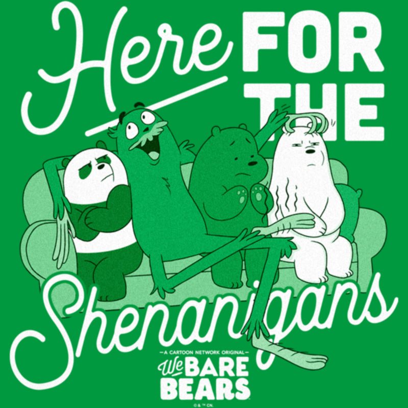 Junior's We Bare Bears Here for Shenanigans T-Shirt