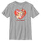 Boy's Cow and Chicken Valentine's Day Heart Hug T-Shirt
