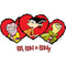 Men's Ed, Edd n Eddy Valentine's Day Heart Portraits T-Shirt