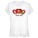 Junior's Ed, Edd n Eddy Valentine's Day Heart Portraits T-Shirt