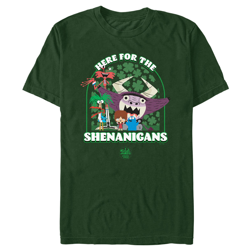 Men's Foster's Home for Imaginary Friends Here for the Shenanigans T-Shirt