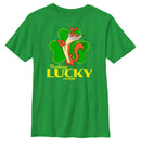 Boy's I Am Weasel Feeling Lucky T-Shirt