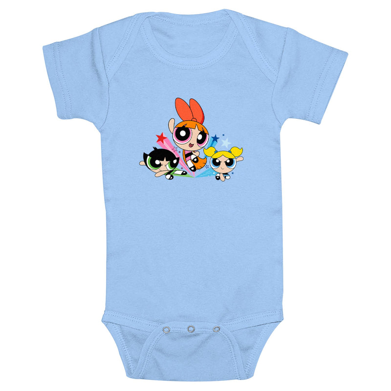 Infant's The Powerpuff Girls Fighting Trio Onesie