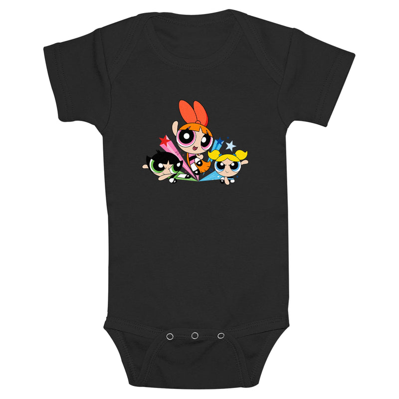 Infant's The Powerpuff Girls Fighting Trio Onesie