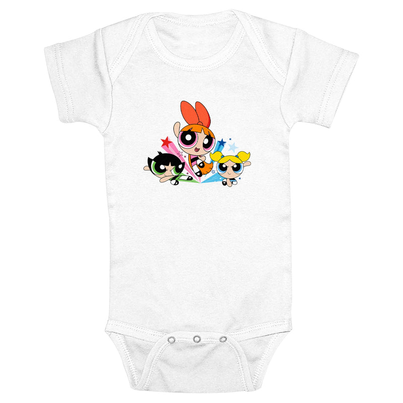 Infant's The Powerpuff Girls Fighting Trio Onesie