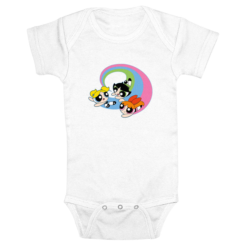 Infant's The Powerpuff Girls Circle Flight Trio Onesie