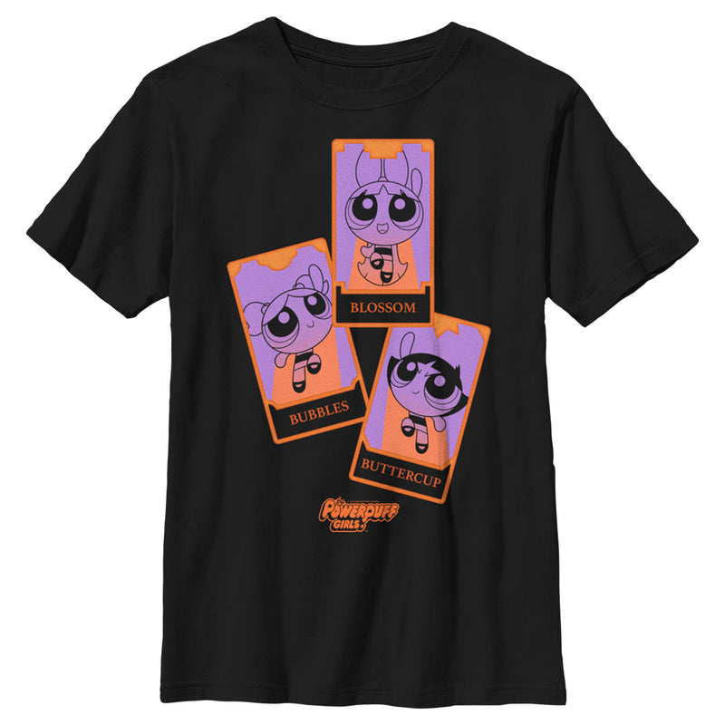 Boy's The Powerpuff Girls Halloween Tarot Cards T-Shirt