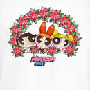 Junior's The Powerpuff Girls Christmas Poinsettia Wreath T-Shirt