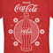 Junior's Coca Cola Christmas Snowflakes Bottle T-Shirt