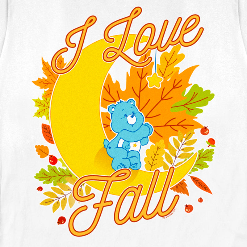 Women's Care Bears Bedtime Bear I Love Fall T-Shirt