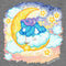 Infant's Care Bears Bedtime Bear Moon Painting Onesie