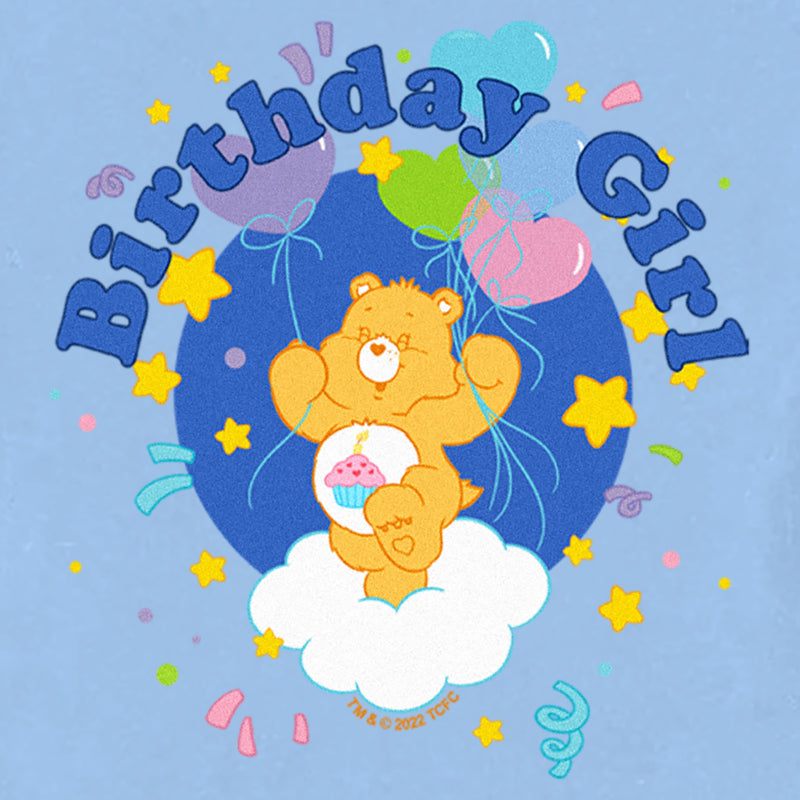 Toddler's Care Bears Birthday Bear Girl Balloons T-Shirt