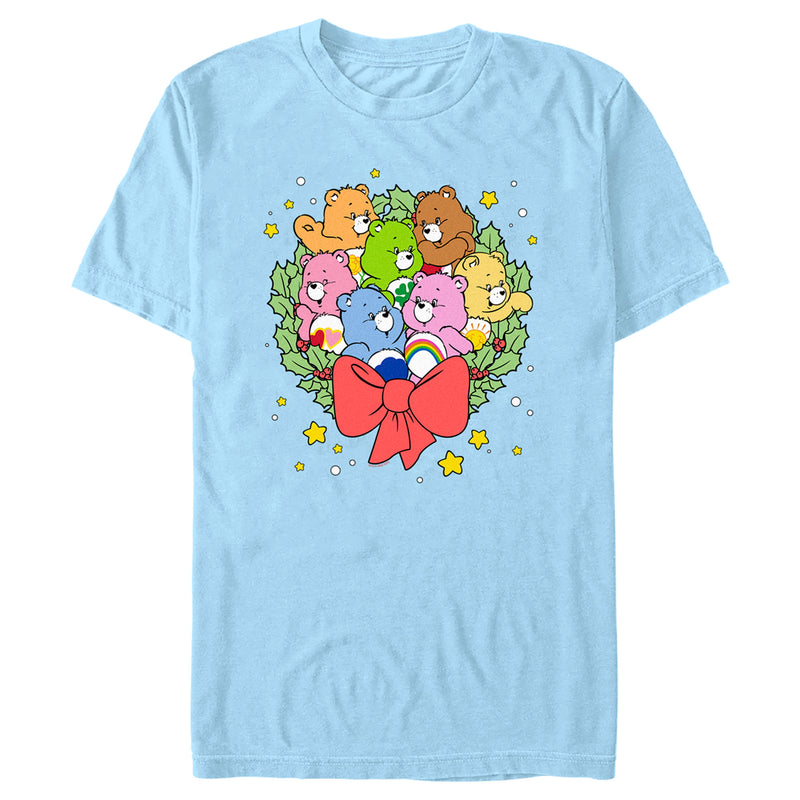 Men's Care Bears Christmas Wreath Bears T-Shirt