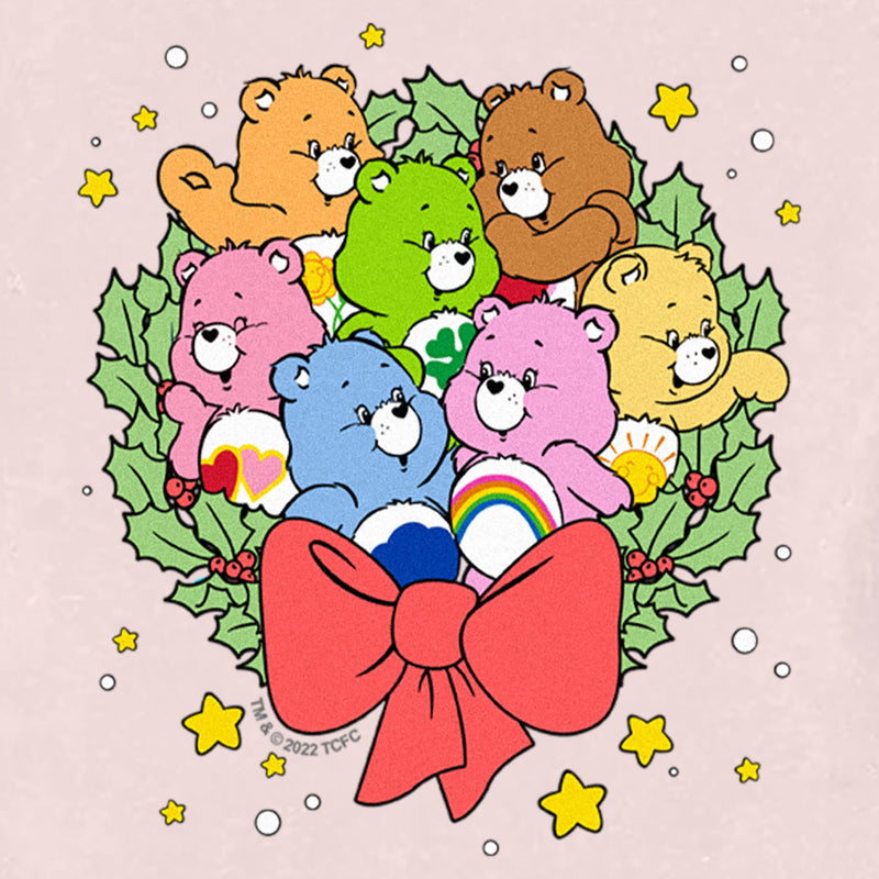 Toddler's Care Bears Christmas Holly Wreath Bears T-Shirt