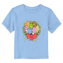 Toddler's Care Bears Christmas Holly Wreath Bears T-Shirt