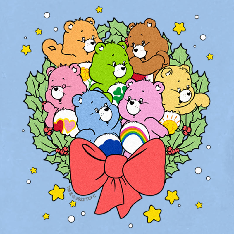 Toddler's Care Bears Christmas Holly Wreath Bears T-Shirt