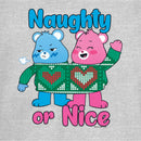 Junior's Care Bears Christmas Cheer Bear and Grumpy Bear Naughty or Nice T-Shirt