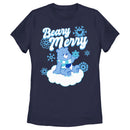 Women's Care Bears Christmas Grumpy Bear Beary Merry T-Shirt